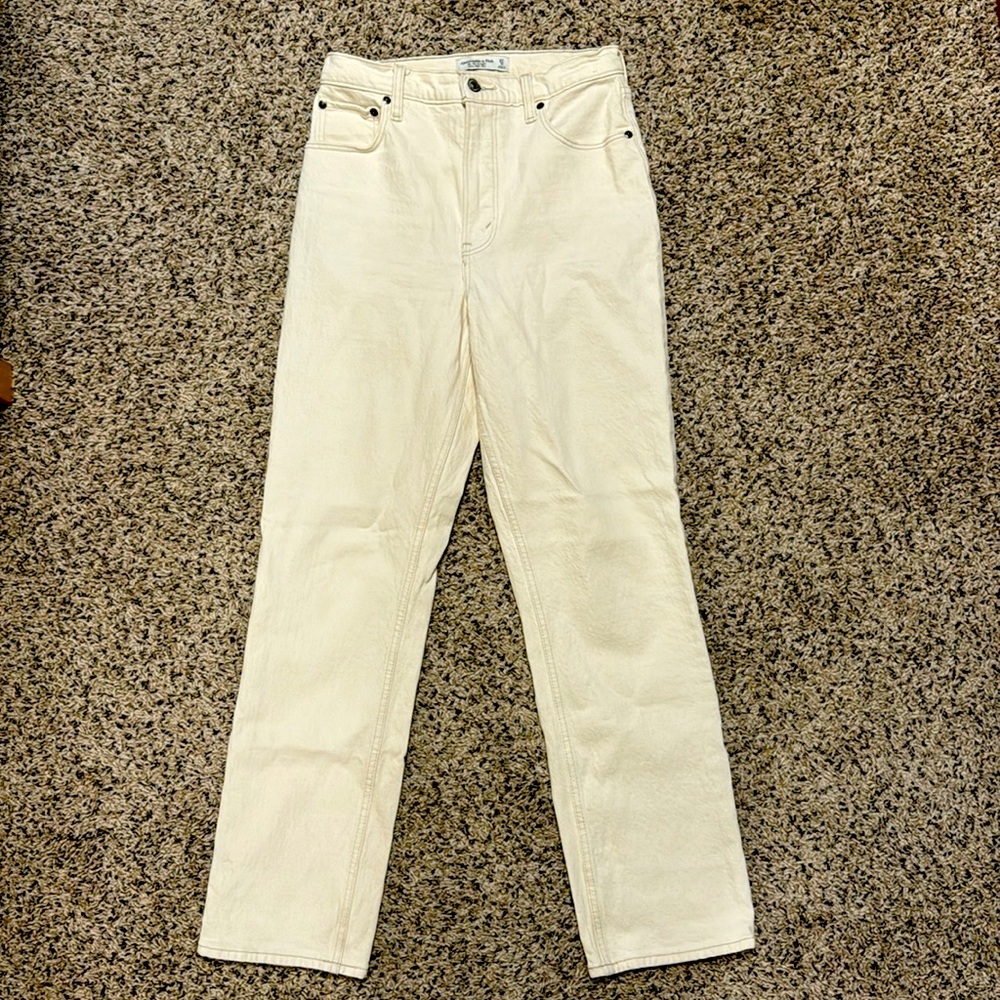 Abercrombie and Fitch straight ultra high-rise jeans